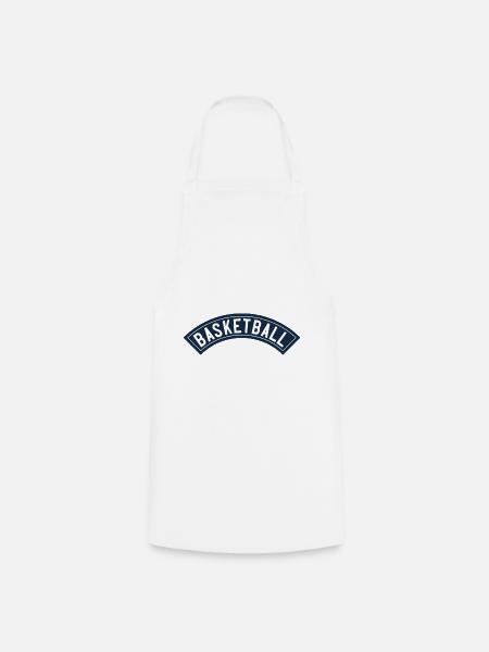Basketball Banner - Kochschürze - Weiß