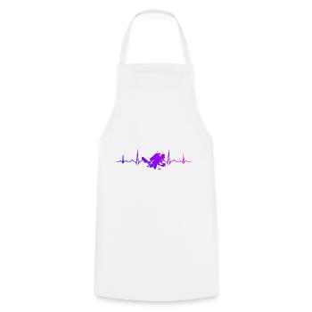 Diver Scuba Diver Plongée sous-marine pour hommes - Tablier de cuisine - blanc - Devant - AI Model Male 185 dark (185cm)