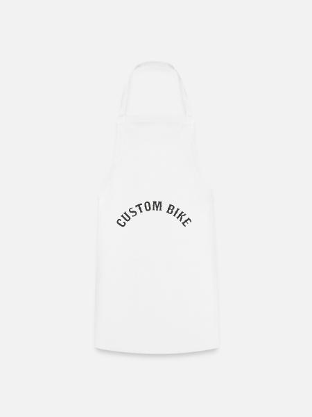 Custom Bike - Cooking Apron - white