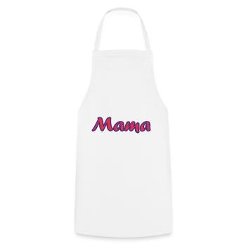 MAMMA. MUTTERTAG. SCHÖNEN MUTTERTAG. MAMA - Kochschürze - Weiß - Vorne - AI Model Male 185 dark (185cm)