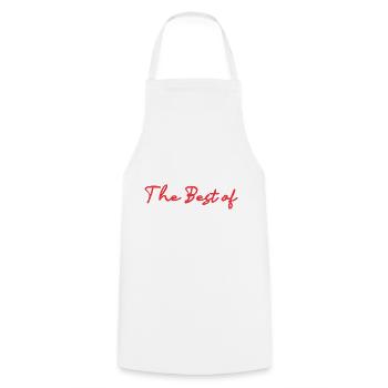 HAPPY MOTHER'S DAY. MOM. MOTHER's DAY - Cooking Apron - white - Front - AI Model Male 185 dark (185cm)