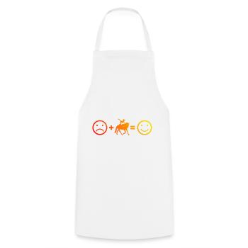 Discipline athlétique Voltige par équipe féminine - Tablier de cuisine - blanc - Devant - AI Model Male 185 dark (185cm)