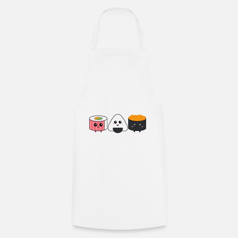 Trio de sushi - Tablier de cuisine - blanc