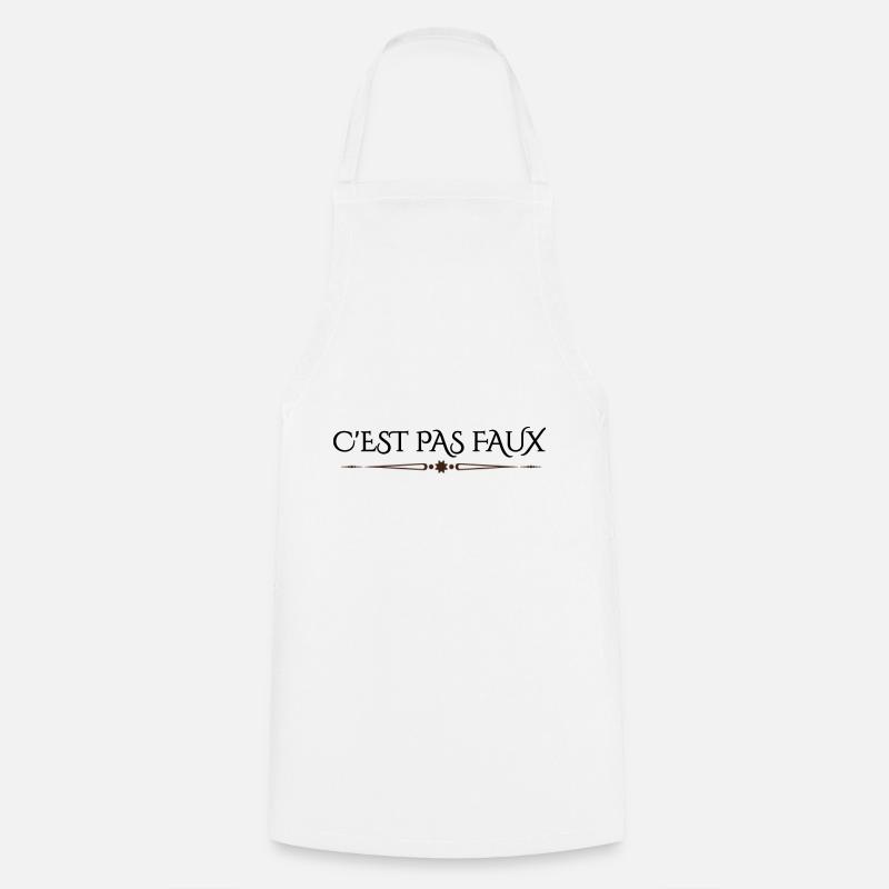 C'est pas faux Perceval - Tablier de cuisine - blanc
