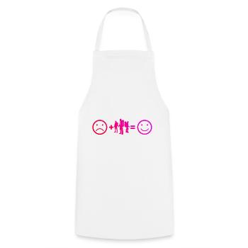 Bouldering Climber Men Women Bouldering - Cooking Apron - white - Front - AI Model Male 185 dark (185cm)