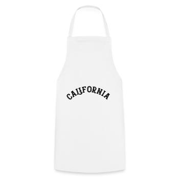 Californie - Tablier de cuisine - blanc - Devant - AI Model Male 185 dark (185cm)