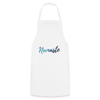 Chemise de yoga Namaste Galaxy - Tablier de cuisine - blanc - Devant - AI Model Male 185 dark (185cm)