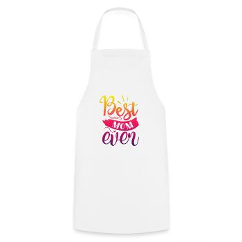 Meilleure maman de tous les temps - Tablier de cuisine - blanc - Devant - AI Model Male 185 dark (185cm)