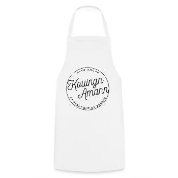 Kouign Amann Avec Amour T-shirt Humour Breton - Tablier de cuisine - blanc - Devant - AI Model Male 185 dark (185cm)