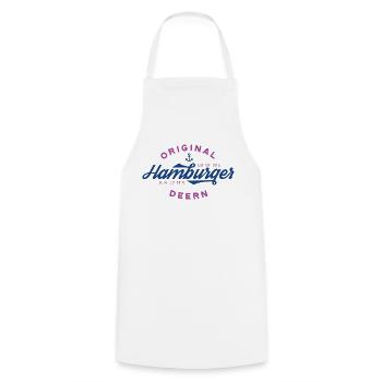Original Hamburger Deern T-Shirt - Kochschürze - Weiß - Vorne - AI Model Male 185 dark (185cm)