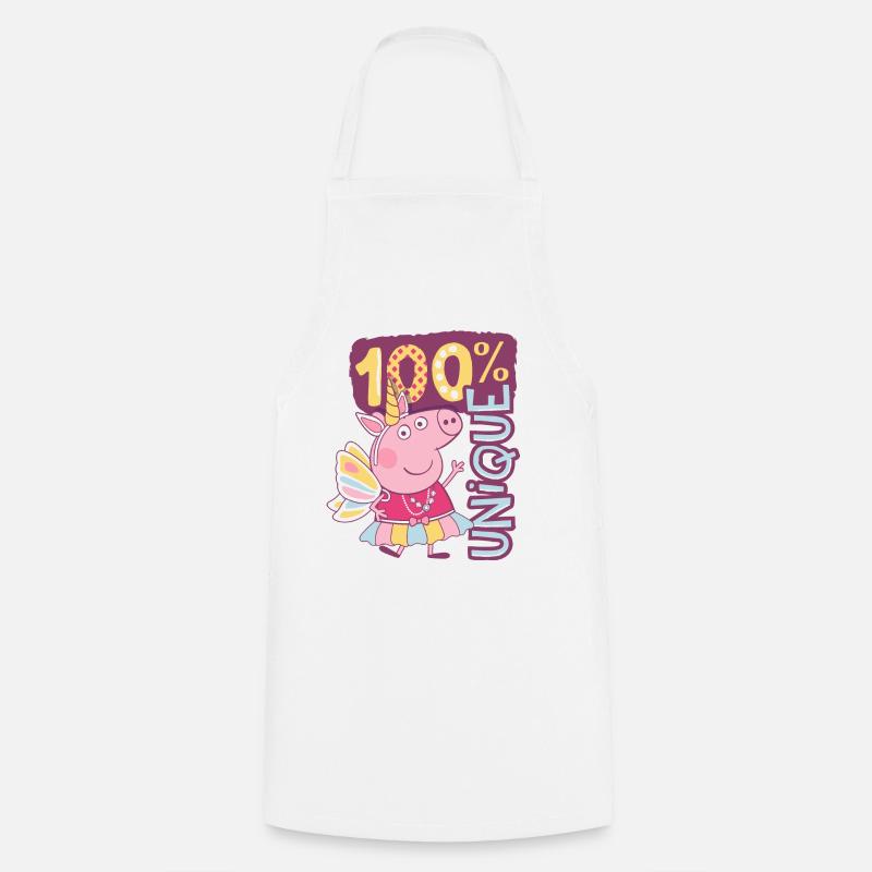 Peppa Wutz Verkleidet Als Einhorn Unicorn - Kochschürze - Weiß