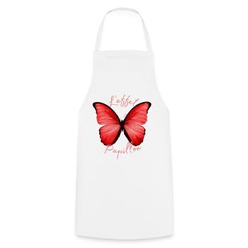 Butterflies pattern - Tablier de cuisine - blanc - Devant - AI Model Male 185 dark (185cm)