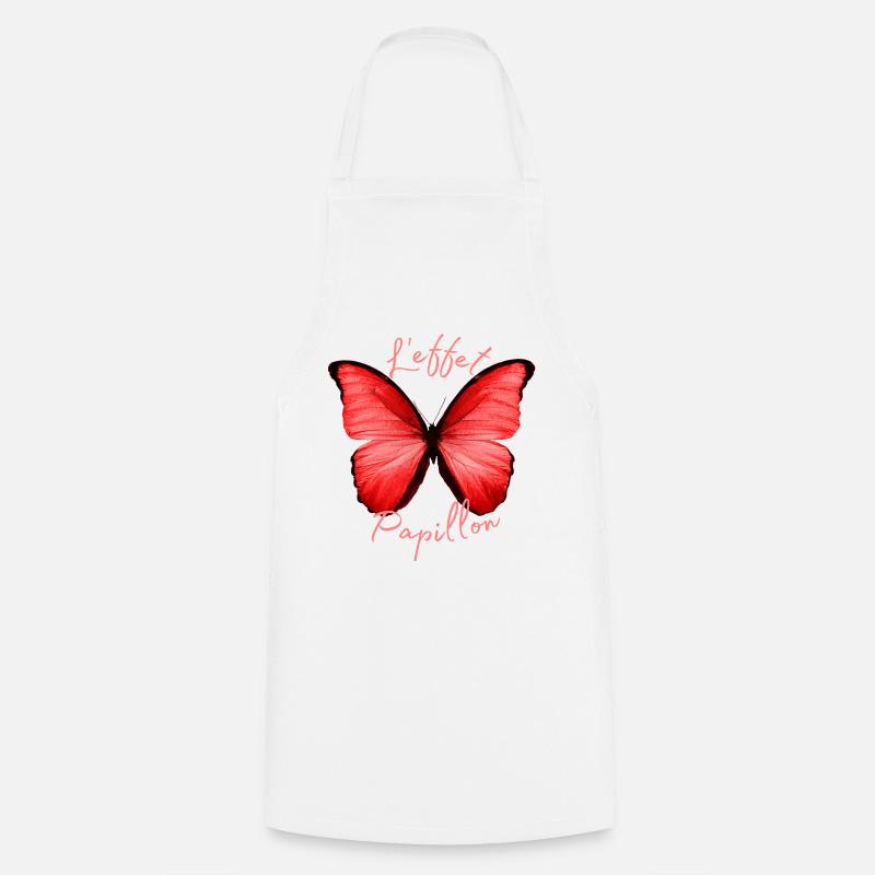 Butterflies pattern - Tablier de cuisine - blanc