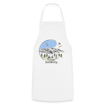 Hochkönig Berg Tirol Hike Hiking - Cooking Apron - white - Front - AI Model Male 185 dark (185cm)