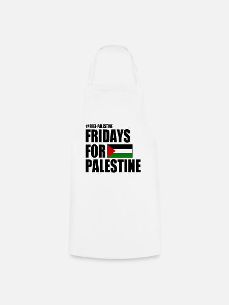 Free palestine fridays for palestine - Forklæde - hvid