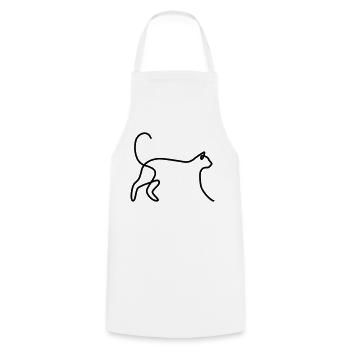 Cat 03 - Tablier de cuisine - blanc - Devant - AI Model Male 185 dark (185cm)