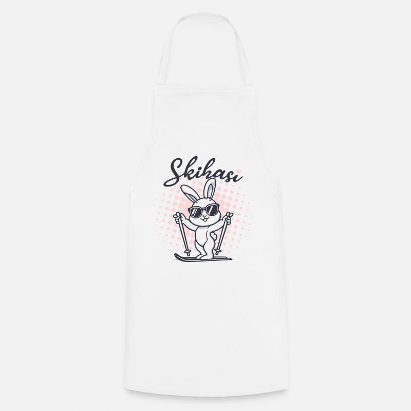 Ski Bunny Ski Bunny - Cooking Apron - white