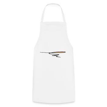 Decorative line. Text decoration. Hand drawn. - Cooking Apron - white - Front - AI Model Male 185 dark (185cm)