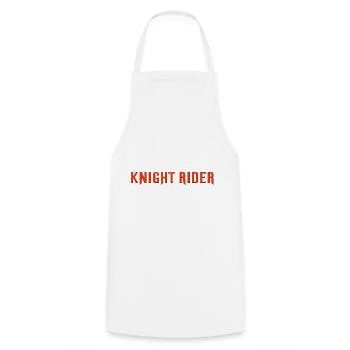 Knight Rider Logo - Kochschürze - Weiß - Vorne - AI Model Male 185 dark (185cm)