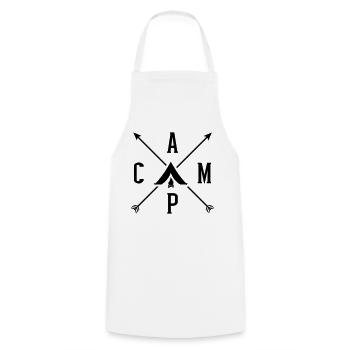 camping - Tablier de cuisine - blanc - Devant - AI Model Male 185 dark (185cm)