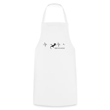 Gecko Love - Tablier de cuisine - blanc - Devant - AI Model Male 185 dark (185cm)