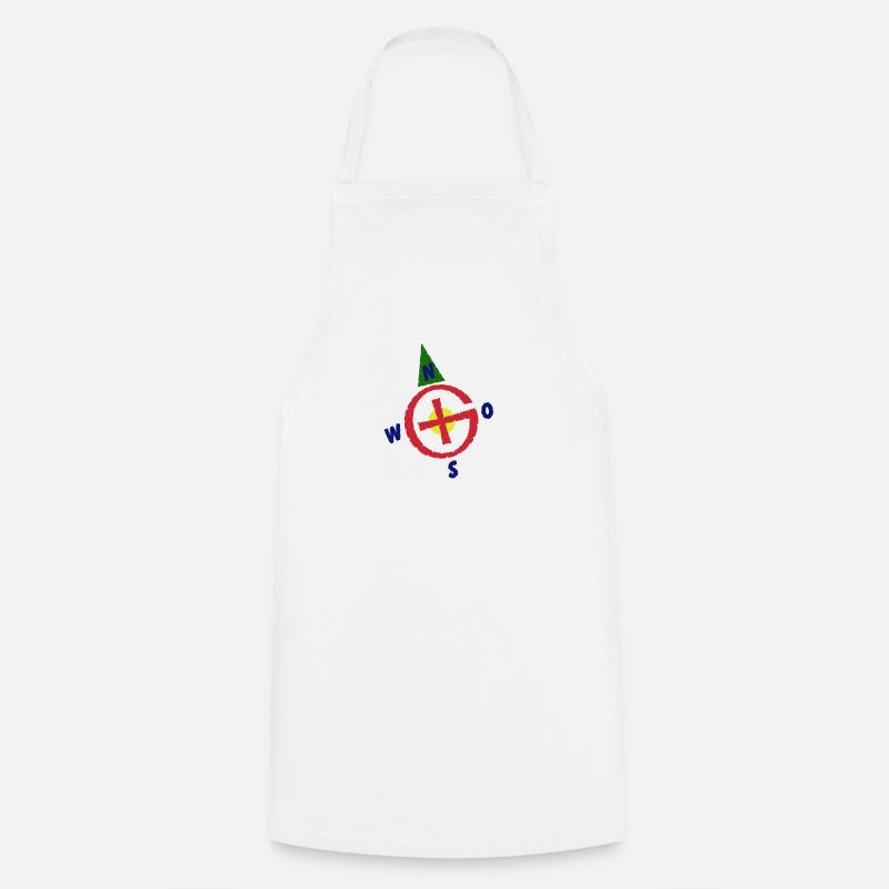 Geo caching 01 - Cooking Apron - white