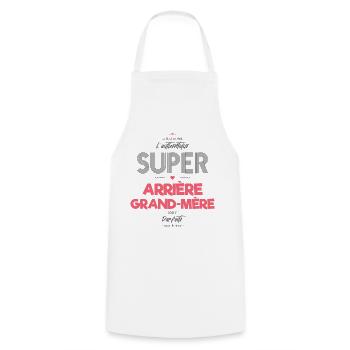L authentique super arrière grand mère - Tablier de cuisine - blanc - Devant - AI Model Male 185 dark (185cm)