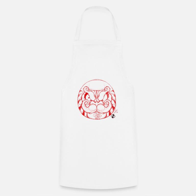 Daruma_S - Cooking Apron - white