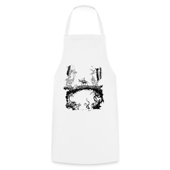 Magicien - Tablier de cuisine - blanc - Devant - AI Model Male 185 dark (185cm)
