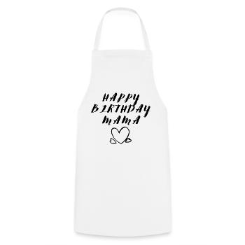 Joyeux anniversaire Maman Personne préférée Anniversaire - Tablier de cuisine - blanc - Devant - AI Model Male 185 dark (185cm)
