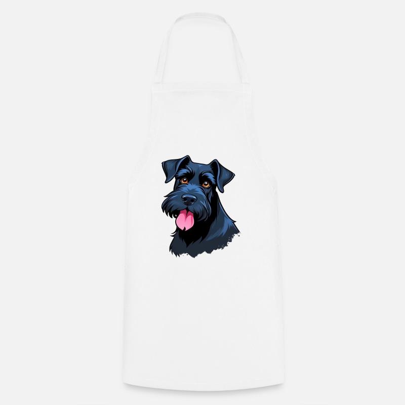 Schnauzer géant - Tablier de cuisine - blanc