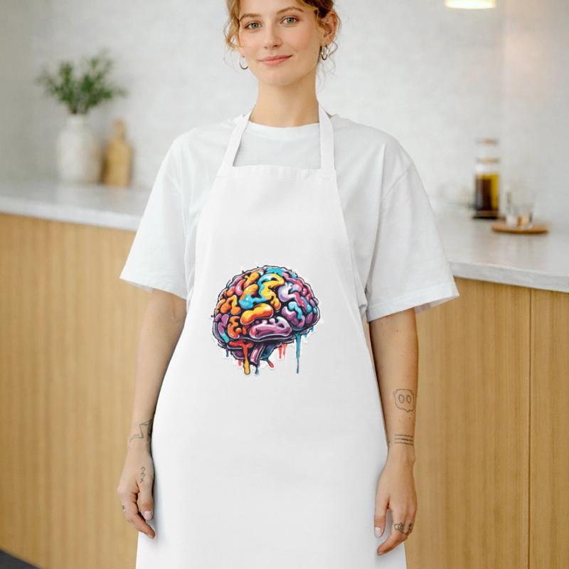 Brain / Knowledge / Intelligence / Smart / Thinking Cooking Apron