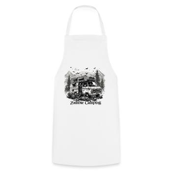 Camping-car / Camping-car / camping / Roadtrip / Voyage - Tablier de cuisine - blanc - Devant - AI Model Male 185 dark (185cm)