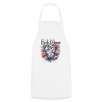Heart / Mother's Day / Love / Holidays / Love - Cooking Apron - white - Front - AI Model Male 185 dark (185cm)