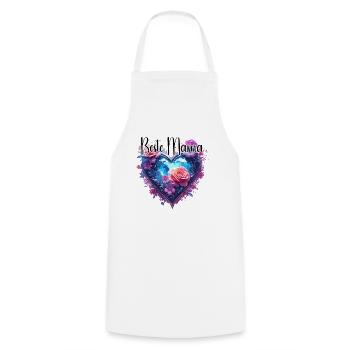 Heart / Mother's Day / Love / Holidays / Love - Cooking Apron - white - Front - AI Model Male 185 dark (185cm)