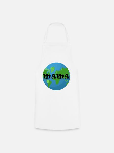 MAMA WELT - Kochschürze - Weiß