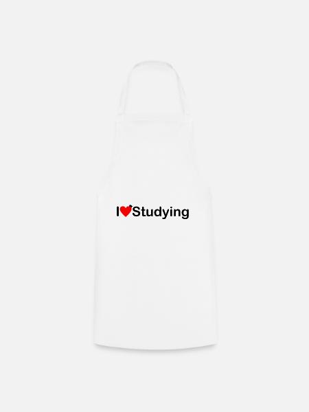 Ich liebe Studieren - Kochschürze - Weiß