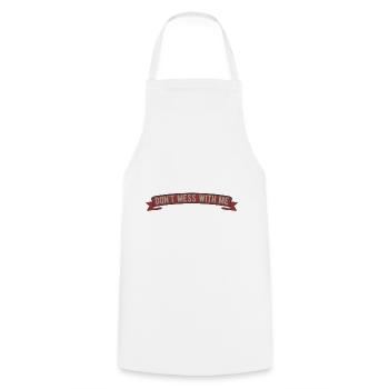 Ne jouez pas avec moi - Tablier de cuisine - blanc - Devant - AI Model Male 185 dark (185cm)