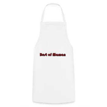 MOTHER's DAY. HAPPY MOTHER'S DAY. MOM - Cooking Apron - white - Front - AI Model Male 185 dark (185cm)