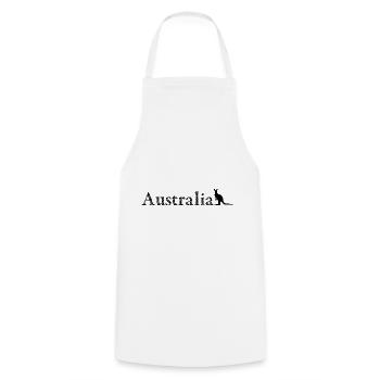 Australia - Kangaroo - Kochschürze - Weiß - Vorne - AI Model Male 185 dark (185cm)