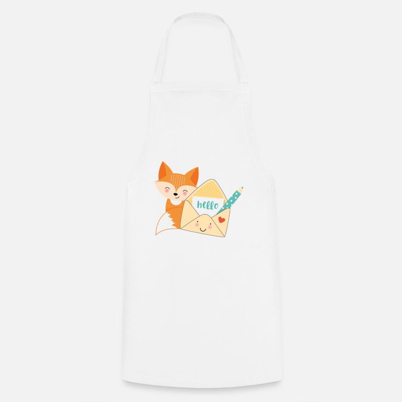 Fuchs-Post - Cooking Apron - white