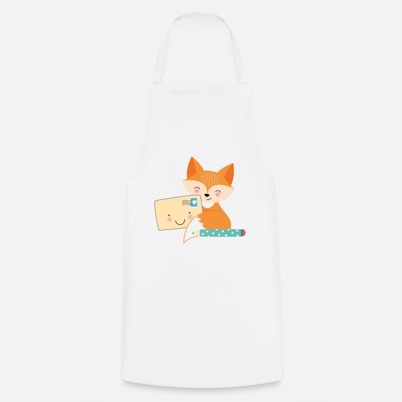 Fuchs-Post - Cooking Apron - white