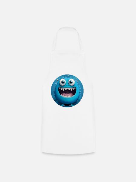 Süßes Monster - Kochschürze - Weiß