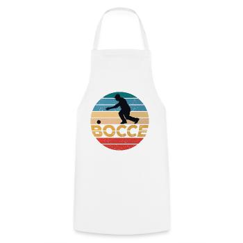 Bocce Bocci Colorful Balls Player I Gift - Cooking Apron - white - Front - AI Model Male 185 dark (185cm)