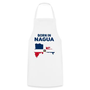 Nagua - Tablier de cuisine - blanc - Devant - AI Model Male 185 dark (185cm)