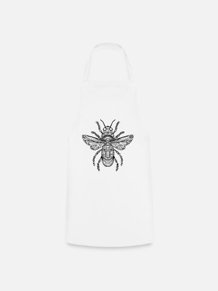 Insekten Krabbeltiere Arthropoden - Kochschürze - Weiß