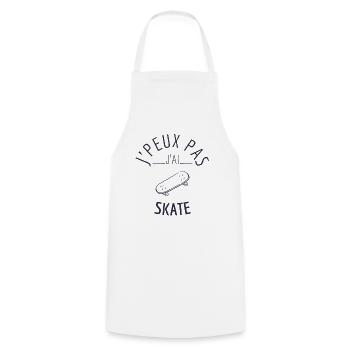 J peux pas j ai skate - Tablier de cuisine - blanc - Devant - AI Model Male 185 dark (185cm)
