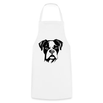 Boxer Dog Dog Breeds - Cooking Apron - white - Front - AI Model Male 185 dark (185cm)