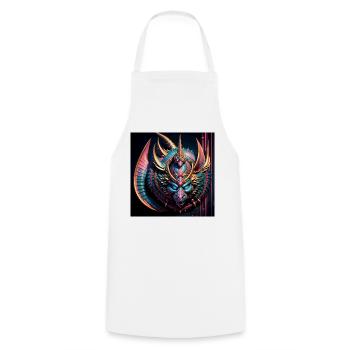 Fantastic creature shield - Cooking Apron - white - Front - AI Model Male 185 dark (185cm)