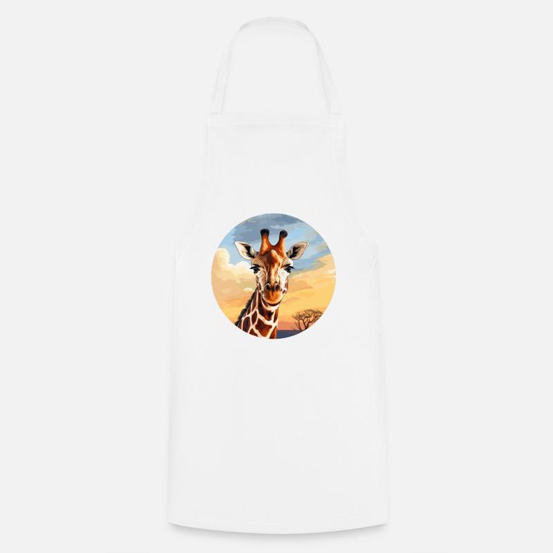 Giraffe - Kochschürze - Weiß